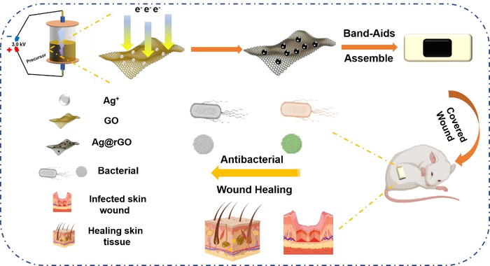 Simple and Green Way for Wound Healing: Synthesis of AgNPs@rGO