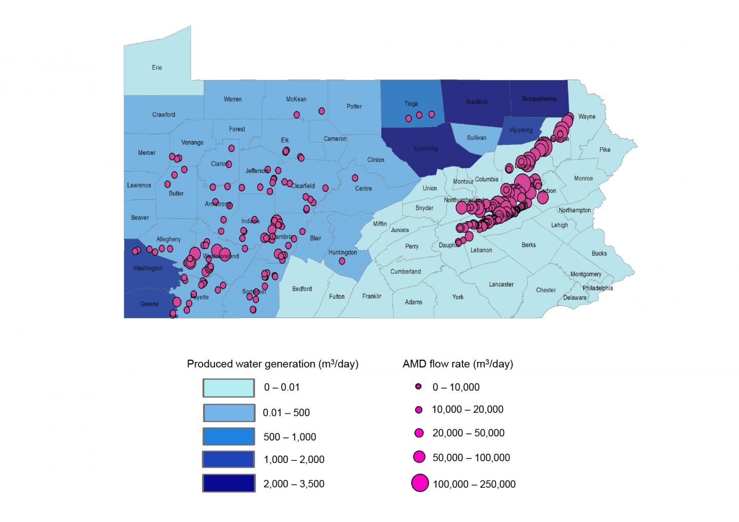 Impact of Acid Mine Drainage and Produced Water