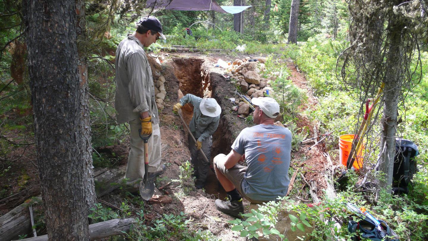 Leigh Lake Trenching