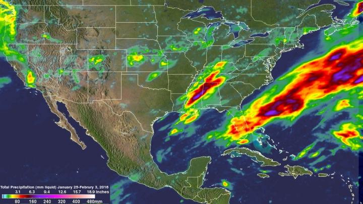 NASA Measures 10 Days of US Extreme Precipitation from Space