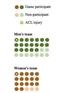 Gender inequities in sporting environment and resources may distort estimates of ACL injury rates among women