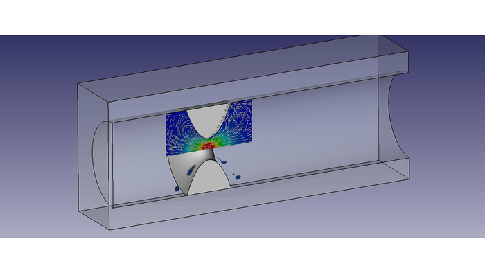 Flow field and the drop breakup around antral contraction waves