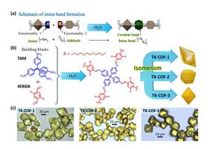 Fig. 1: 3D-COFs that exhibit framework isomerism discovered in this work