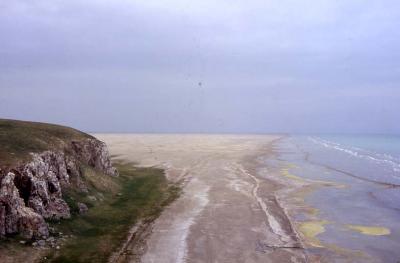 Receding Shoreline of Lake Qinghai