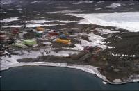 Aerial View Of Australia's Davis Research Station, Antarctica