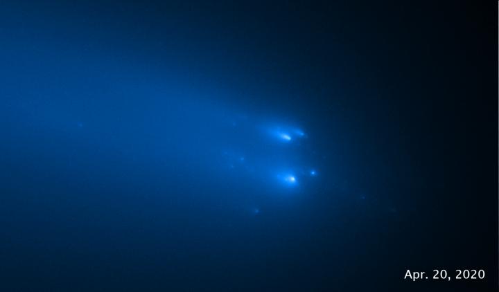The breakup of the solid nucleus of comet C/2019 Y4 (ATLAS).