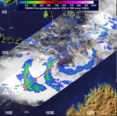 NASA's TRMM Satellite Sees Narelle Developing