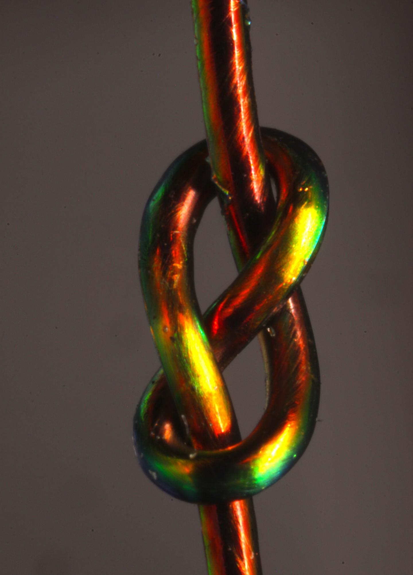 Color-Changing Fiber and Theory Reveal Fundamental Mystery of Knots (3 of 12)