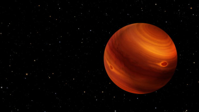 Artist's rendition of brown dwarf 2MASS J22081363+2921215