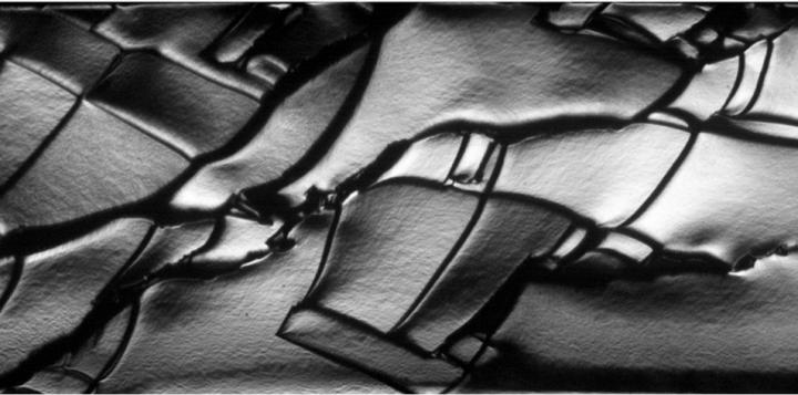 Faceted Fracture Surface Formed by Fracture of a Brittle Gel