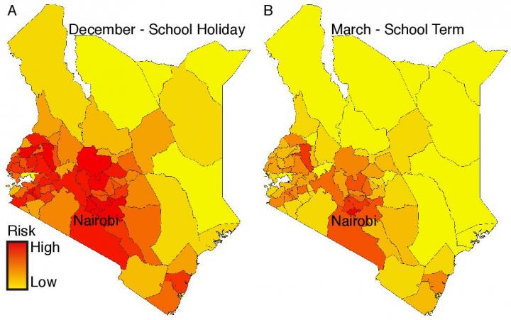 Seasonal Spread of Rubella Across Kenya