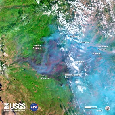 Satellite Image of Rim Fire