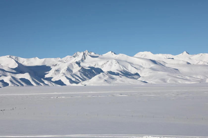 Snow-covered mountains on the Tibetan Plateau