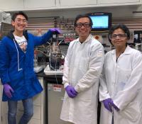 Research Team with Engineered Microbe Culture