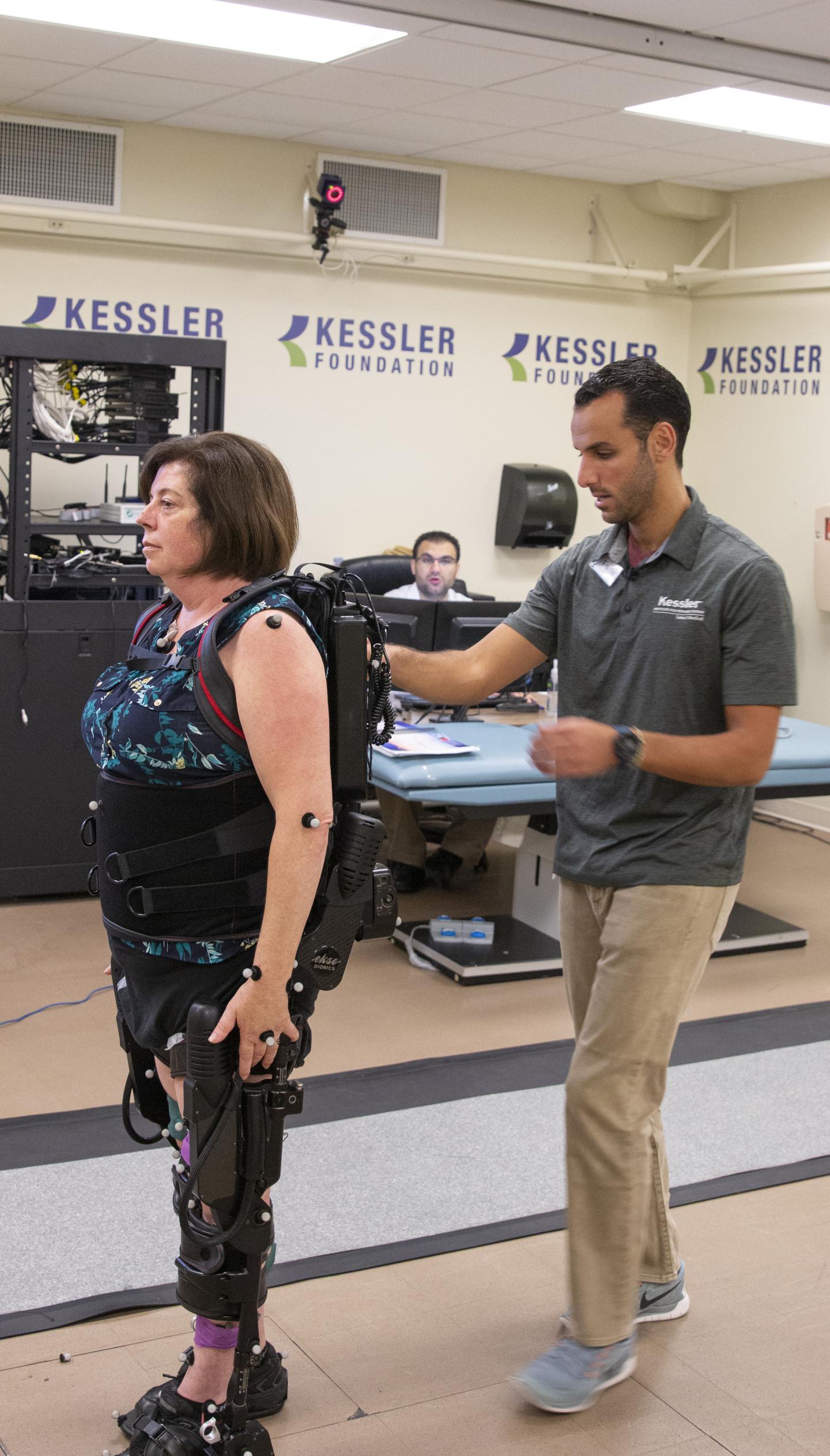 MS exercise pilot study of exoskeleton-assisted walking