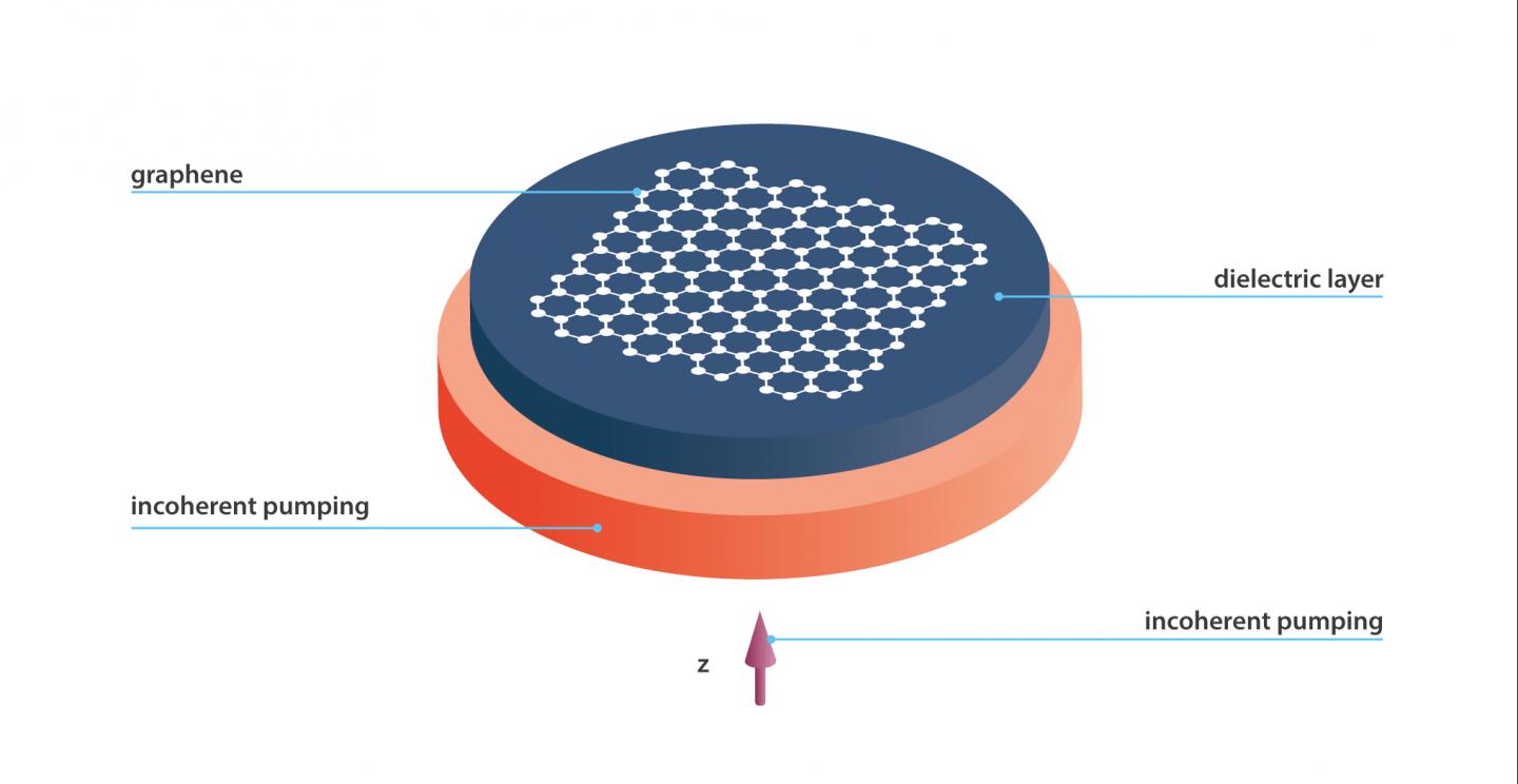 Spaser with the Graphene Layer