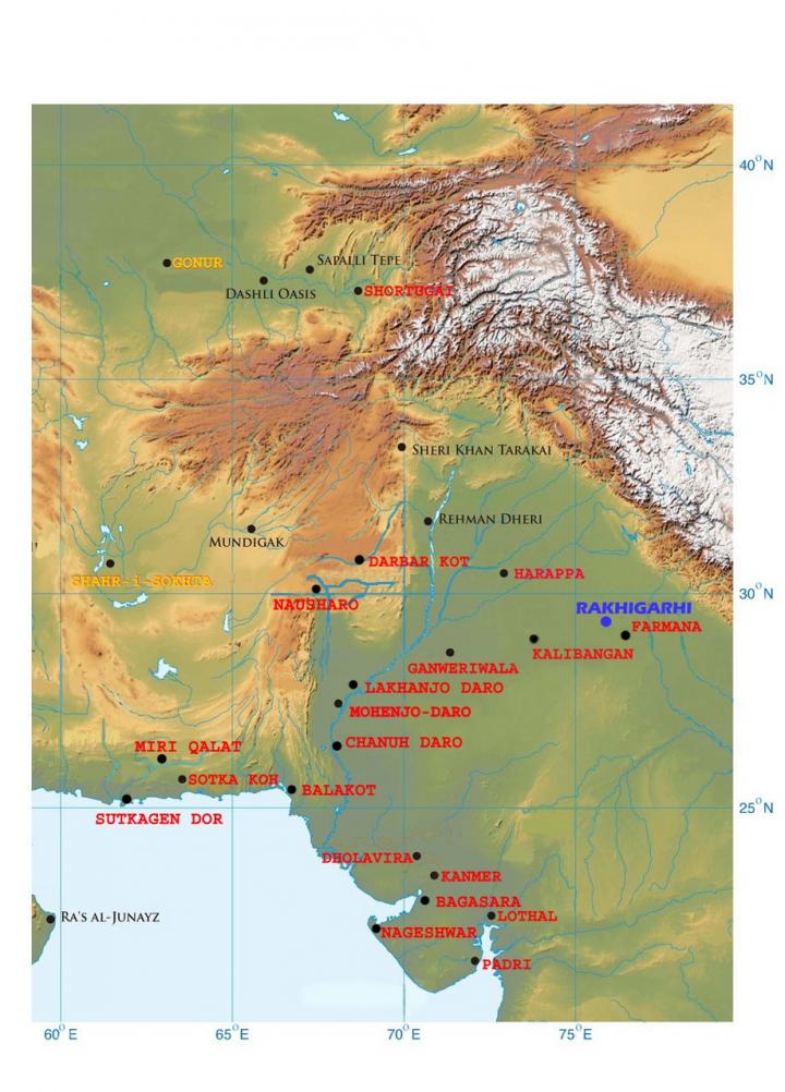 Indus Valley Civilization Map