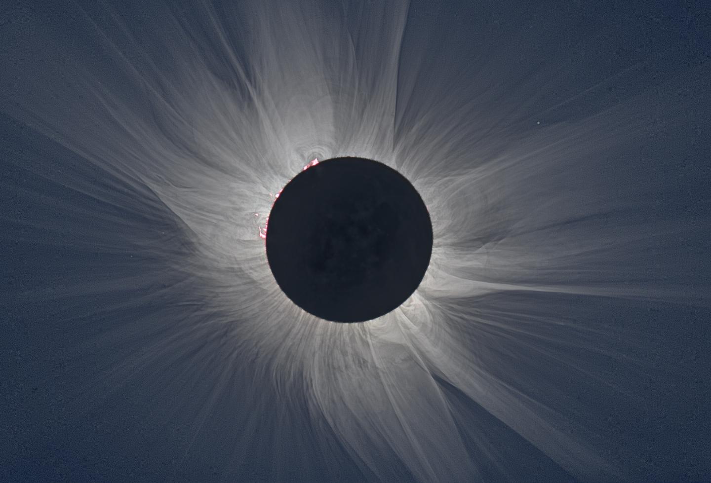 Corona from Svalbard Composed of 29 Eclipse Images