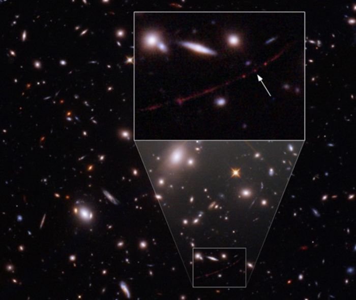 Hubble spots most distant single star ever se EurekAlert!