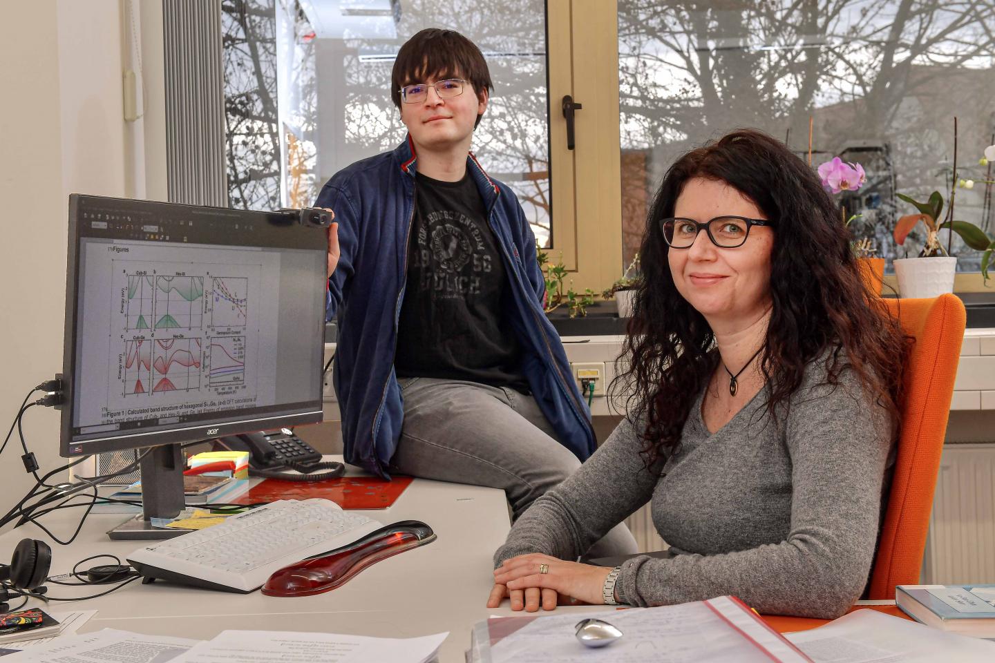 Prof. Dr Silvana Botti and Jens Renè Suckert from the University of Jena