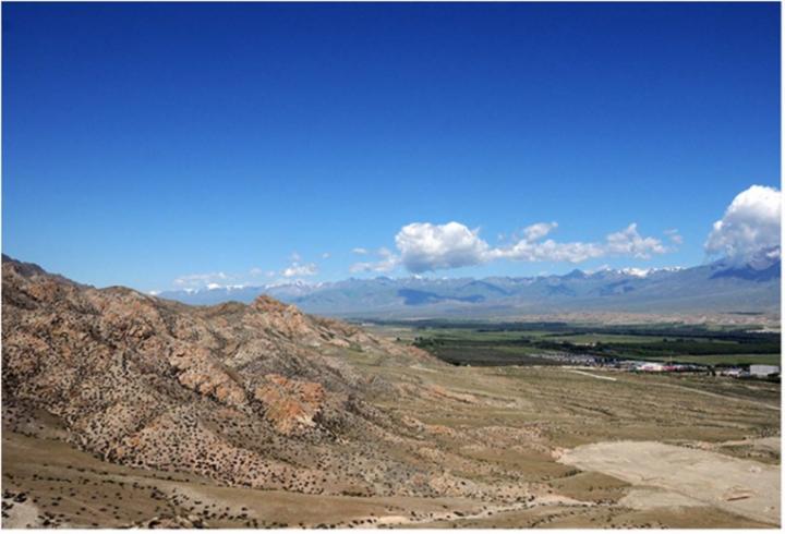 The Bortala valley in north-western Xinjiang