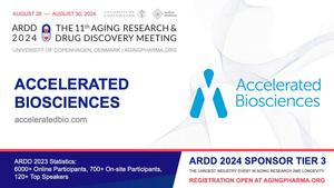 Accelerated Biosciences to sponsor ARDD 2024, the world's largest conference on aging research in the biopharmaceutical industry