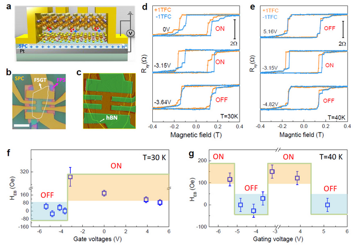 Electrically Controlled Exchange-bias Effect Discovered in Magnetic Van Der Waals Heterostructures