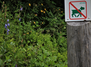 Sign at nature reserve