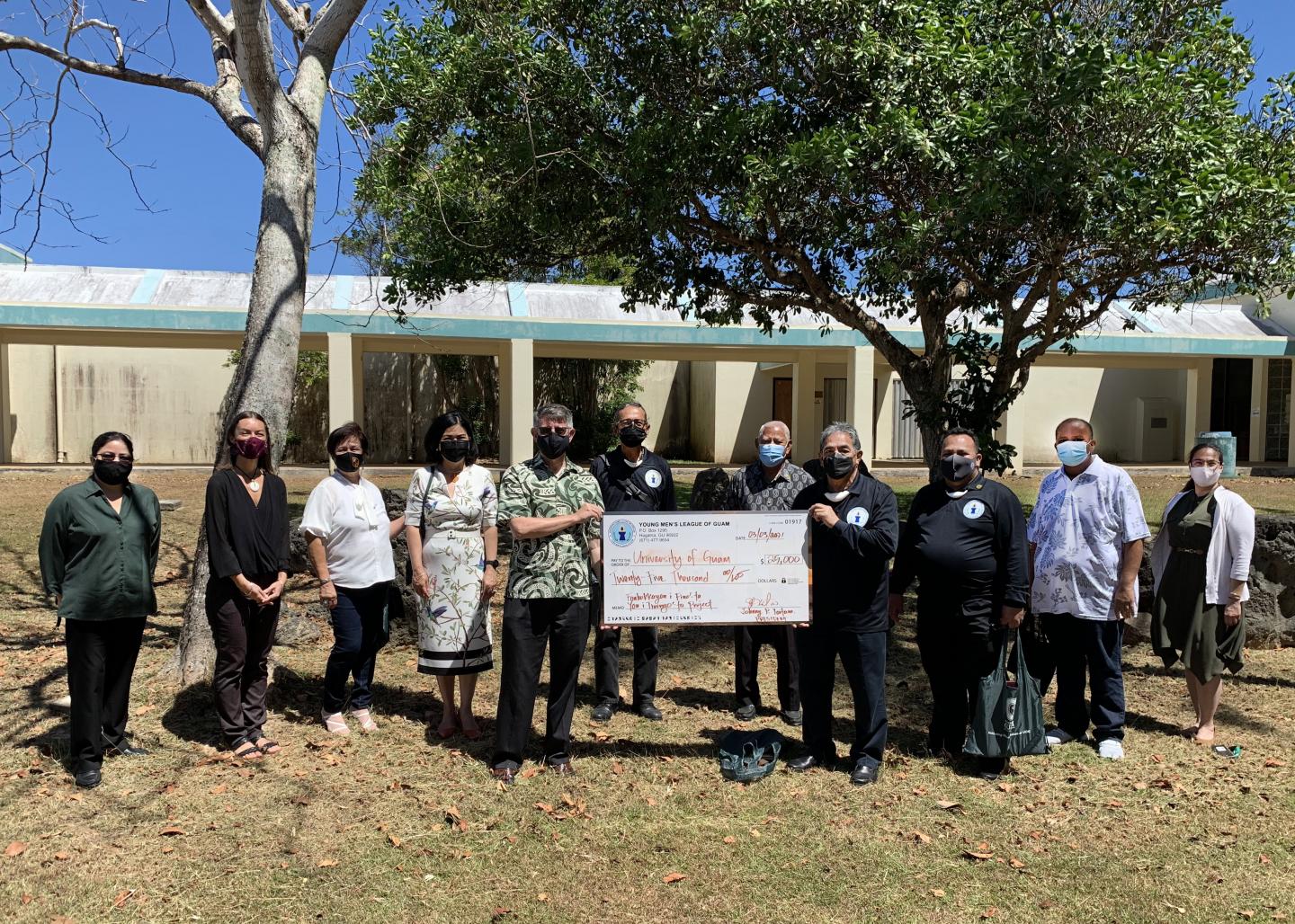 Young Men's League of Guam donation to University of Guam