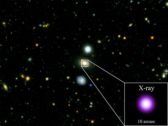 X-ray and optical image of AT2018fyk