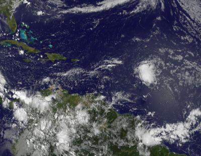 GOES-13 Satellite Image of System 92L