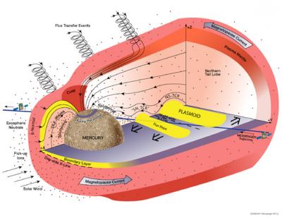 Magnetic Tornadoes Forming in Mercury's Magnetic Field