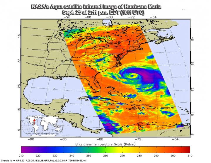 AIRS image of Maria