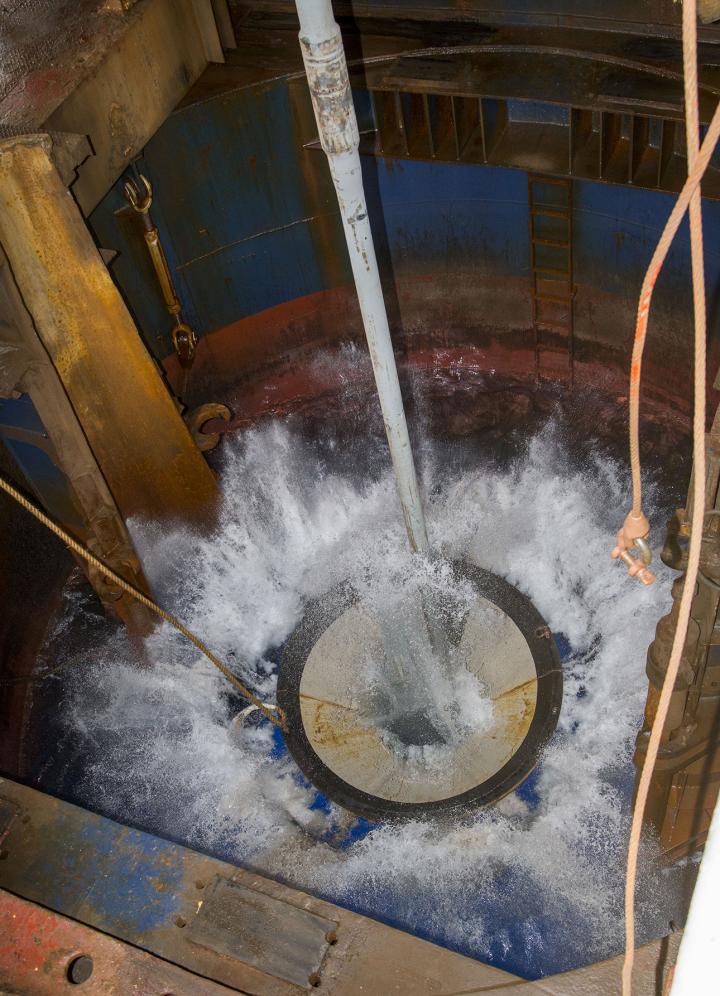 A 'Free-Fall Funnel', Part of the Drilling Process