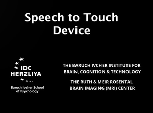 Speech to touch