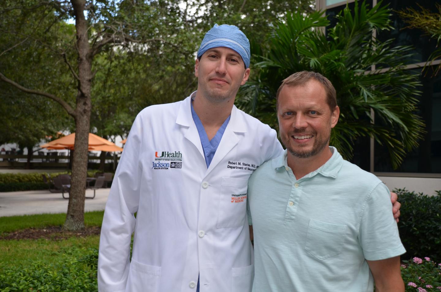 Dr. Robert Starke and His Patient Brian Bedard