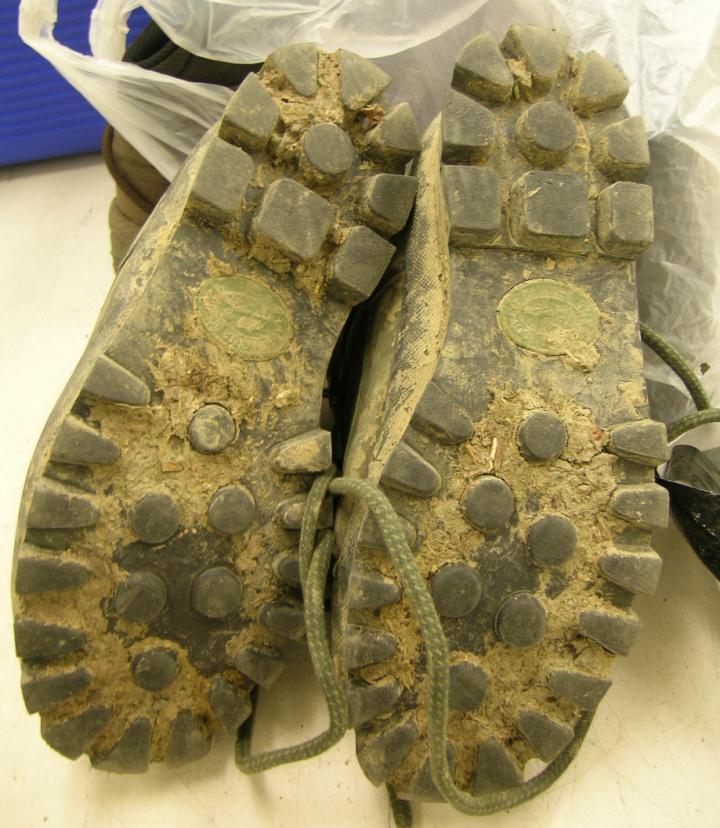 Contaminated Footwear