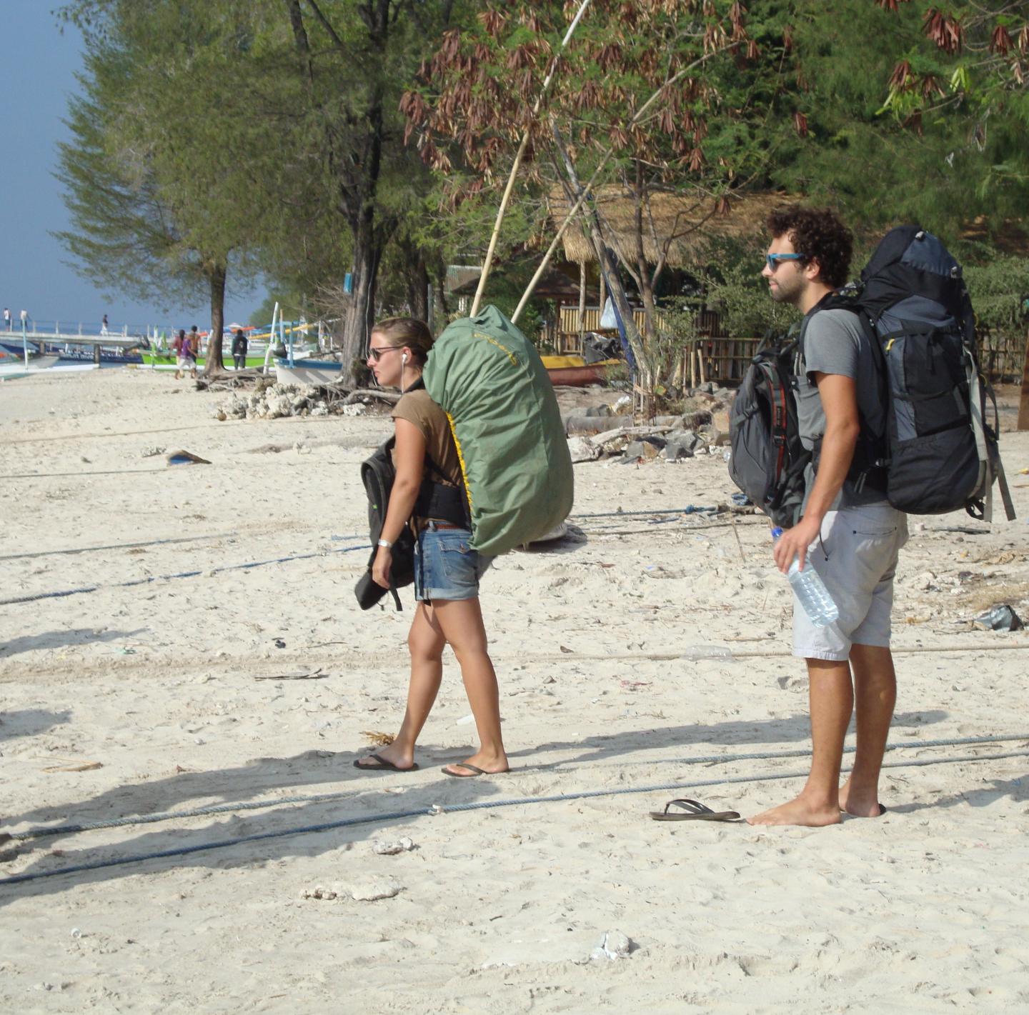 Backpackers in Indonesia