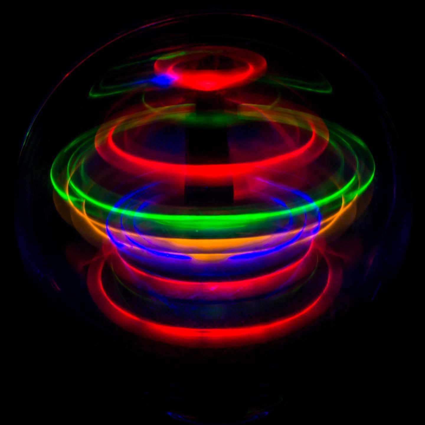Spinning LEDs in a Child's Toy