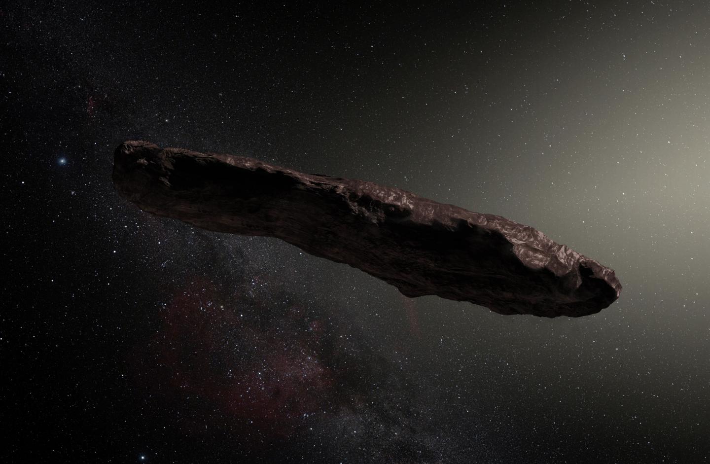 Artist's impression of 'Oumuamua
