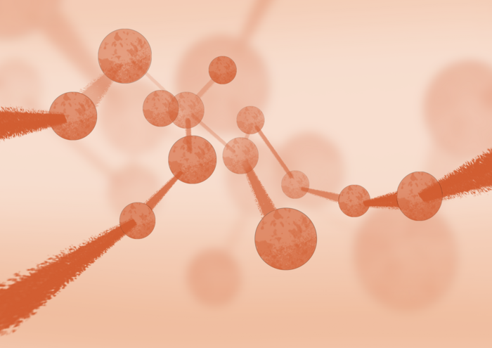 Artist rendering of small molecules