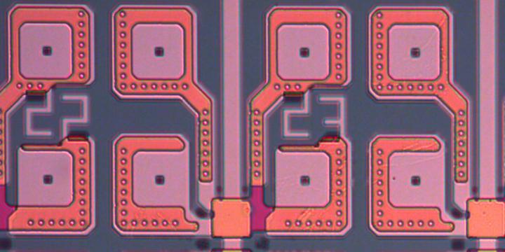 Silicon Wafer Containing Thousands of Pores with Contact Pads for Electrical Characterization