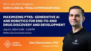 On 2:00 p.m, July 31, Alex Zhavoronkov PhD will be speaking at the session named “Methodologies and Considerations for Trials Involving Al-Driven Technologies”
