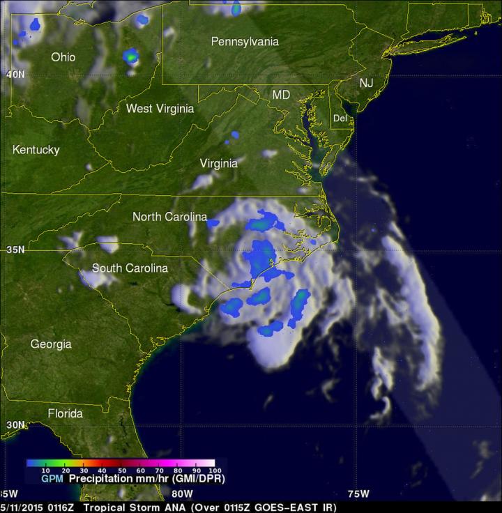 GPM Image of Ana (2 of 2)