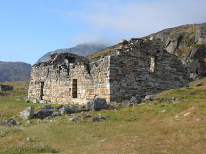 Old Norse church ruins in Greenland