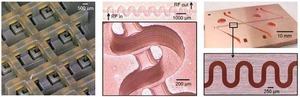 Printed 3D structures in UV-hardened plastic materials