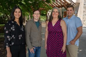 (From left) Willandia Chaves Didier, Michael Sorice, Holly Kindsvater, and Craig Ramseyer.