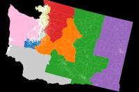 Visualization of Washington State Congressional districts