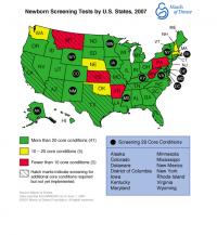 Newborn Screening Tests by US States