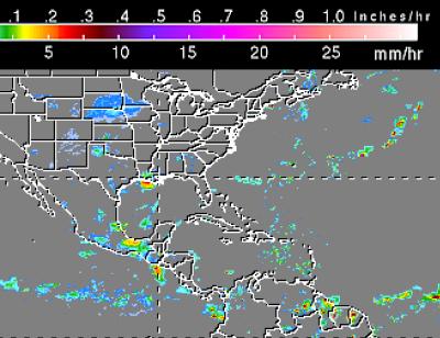 TRMM Rainmap of TD5's Rainfall in 3 Hours